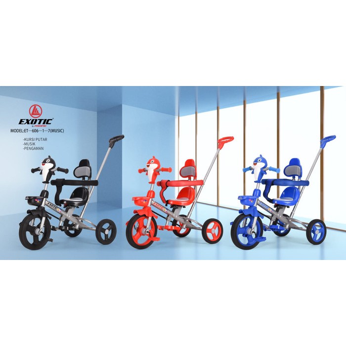 Sepeda Anak Roda Tiga Exotic Tricycle ET 606 -1-7