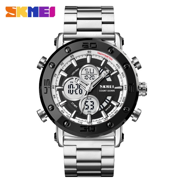 JAM TANGAN PRIA SKMEI 1636 DOUBLE TIME 100%ORIGINAL | JAM TANGAN COWOK SKMEI DIGITAL ANALOG