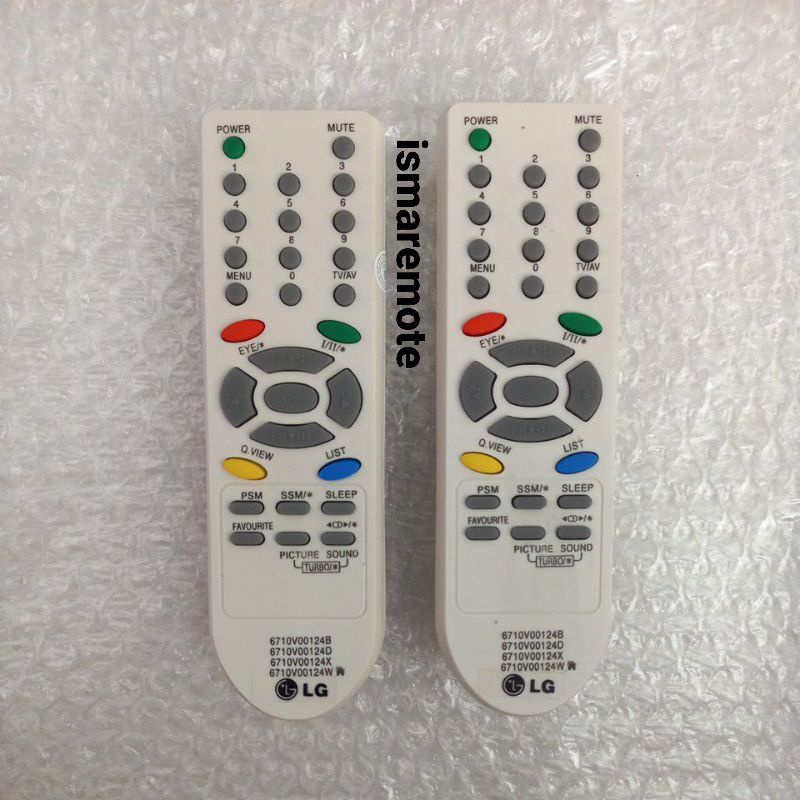 REMOT  REMOTE TV LG TABUNG SLIM FLAT  6710V00124D / X / W / B