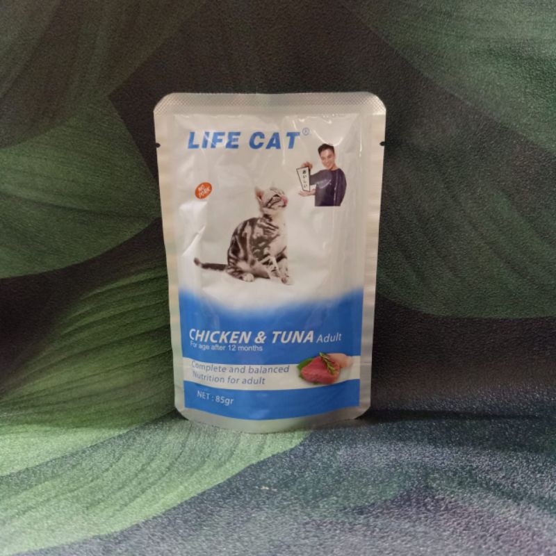 Life Cat Pouch 85gr Wet Cat Food Makanan Kucing Basah Saset