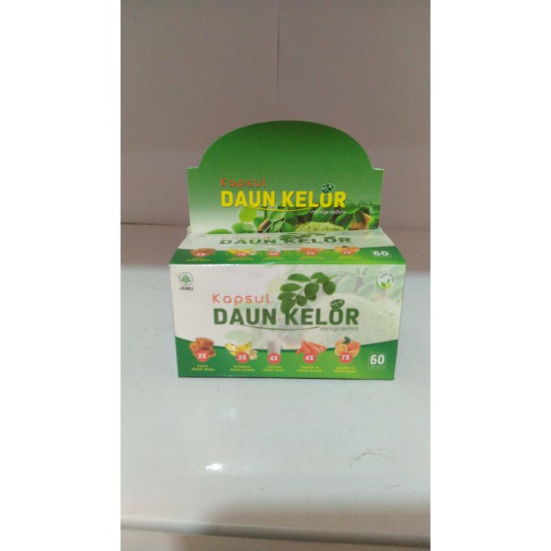 Kapsul Daun Kelor / Morinaga Oleifera isi 60kps Original 100% Ekstrak