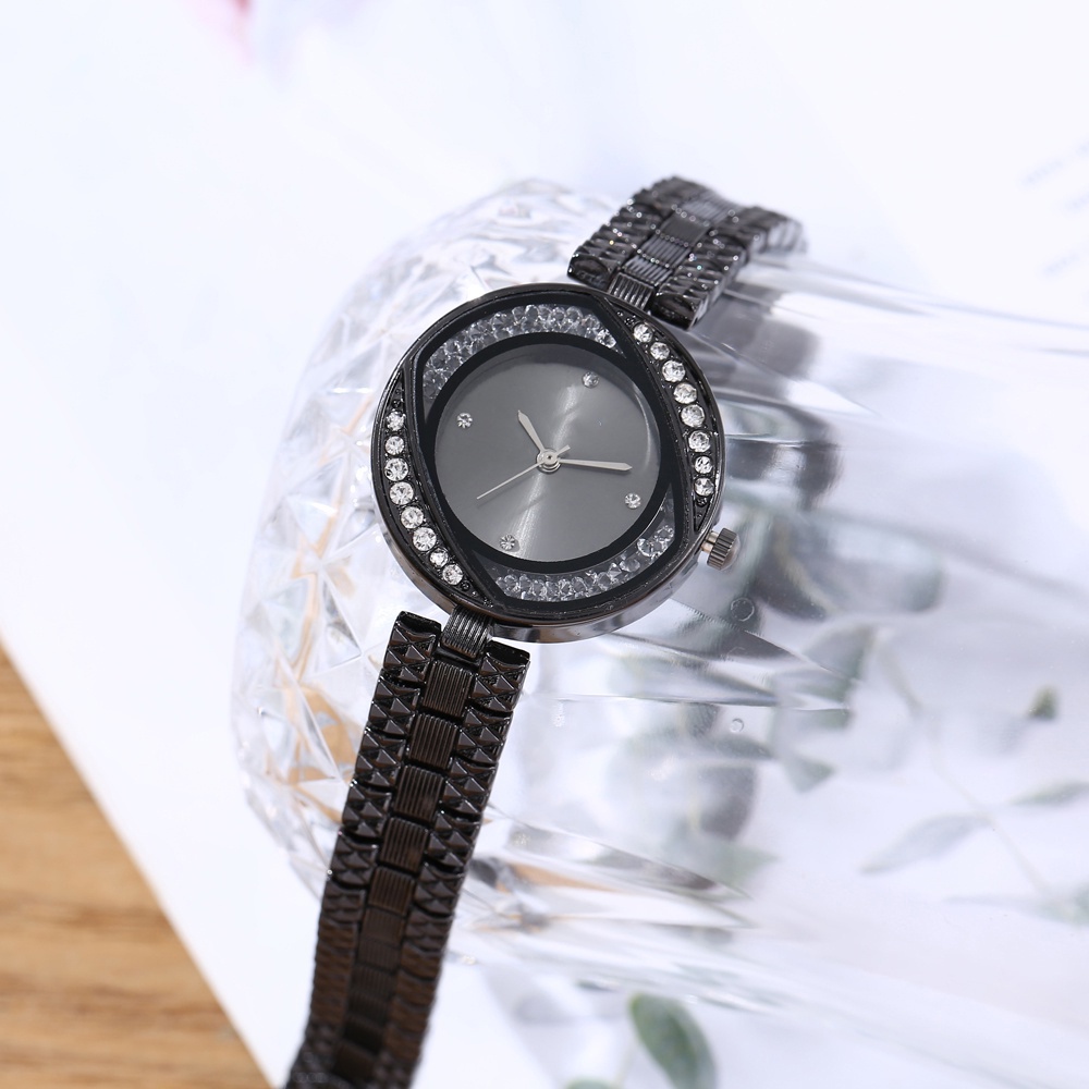 COD Jam Tangan Wanita Terbaru Analog Mewah Casual Fashion Strap Rantai Stainless Steel Import G33