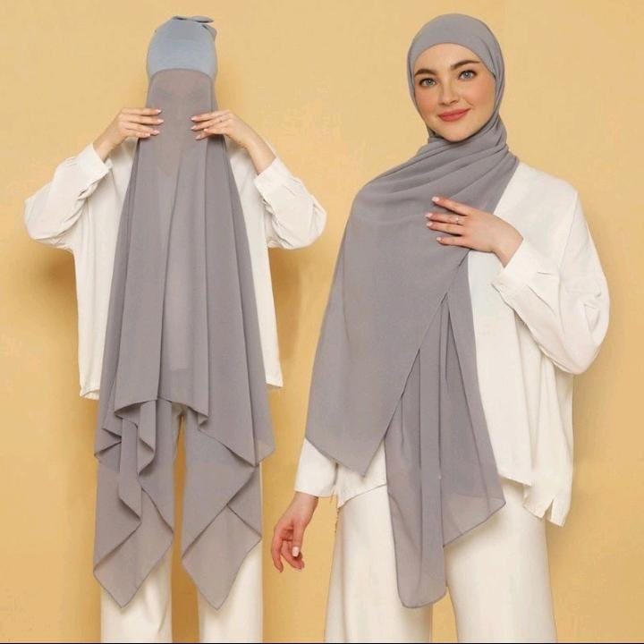 TERMURAH !! HIJAB SEGI EMPAT INSTAN PLUS INNER 2IN1 CERUTY