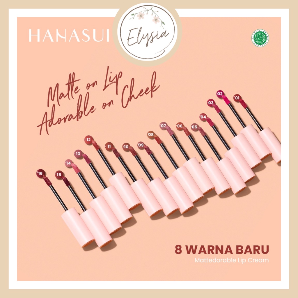 MURAH - HANASUI MATTEDORABLE LIP CREAM - BIBIR &amp; BLUSH ON - LIP &amp; CHEEK