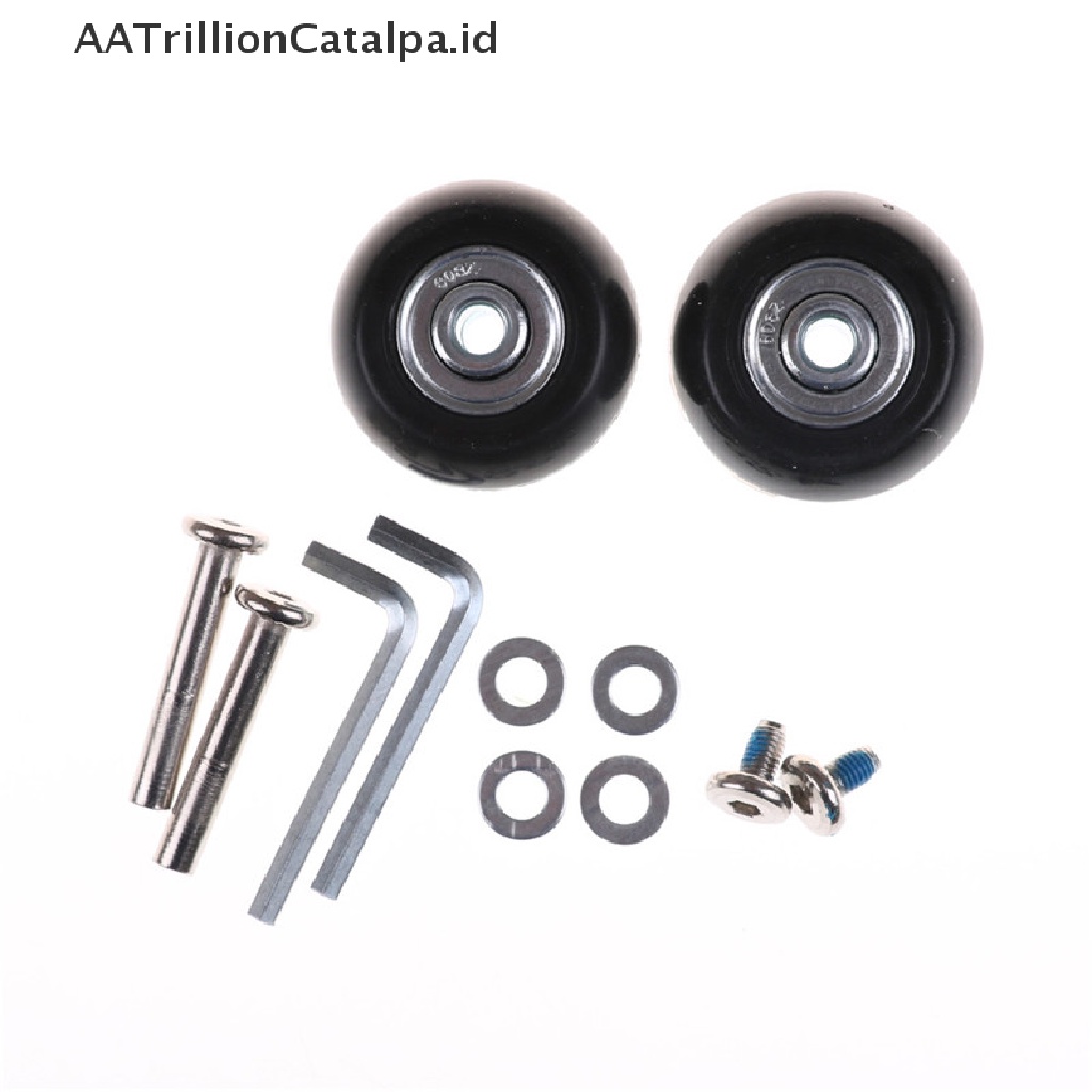 Aatrillioncatalpa 2pcs Roda As Koper Pengganti Ukuran 40x18mm