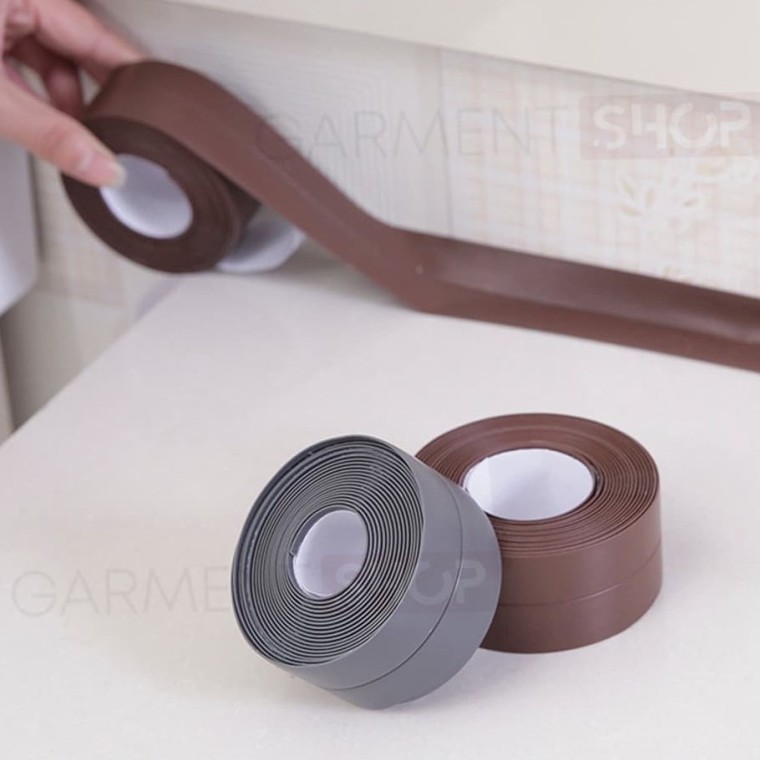 Doubleteap Seal Tape Penutup Celah Siku Wastafel Dapur Karet Pengaman Pintu Terbaru
