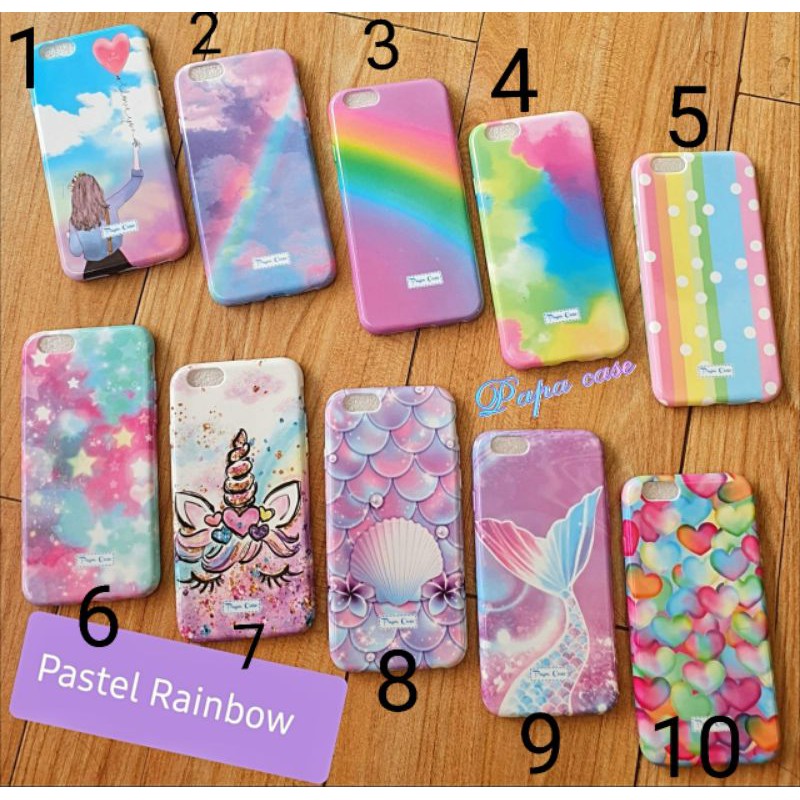 PR Softcase Pastel Rainbow iPhone 6plus Samsung Note 20 Note 20ultra S21ultra A71