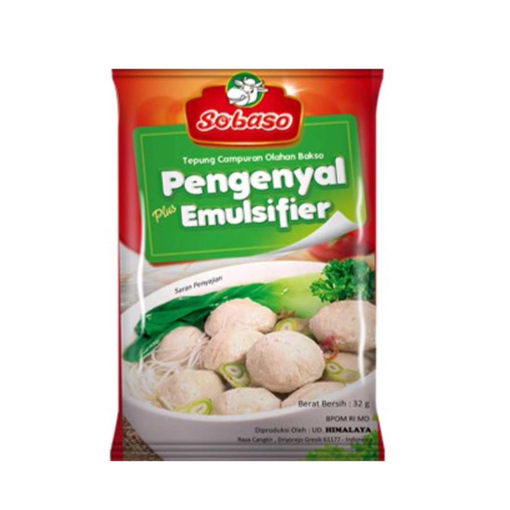 Sobaso Tepung Perenyah, Pengenyal &amp; Penstabil Bakso 20gr (1 Pack isi 20)