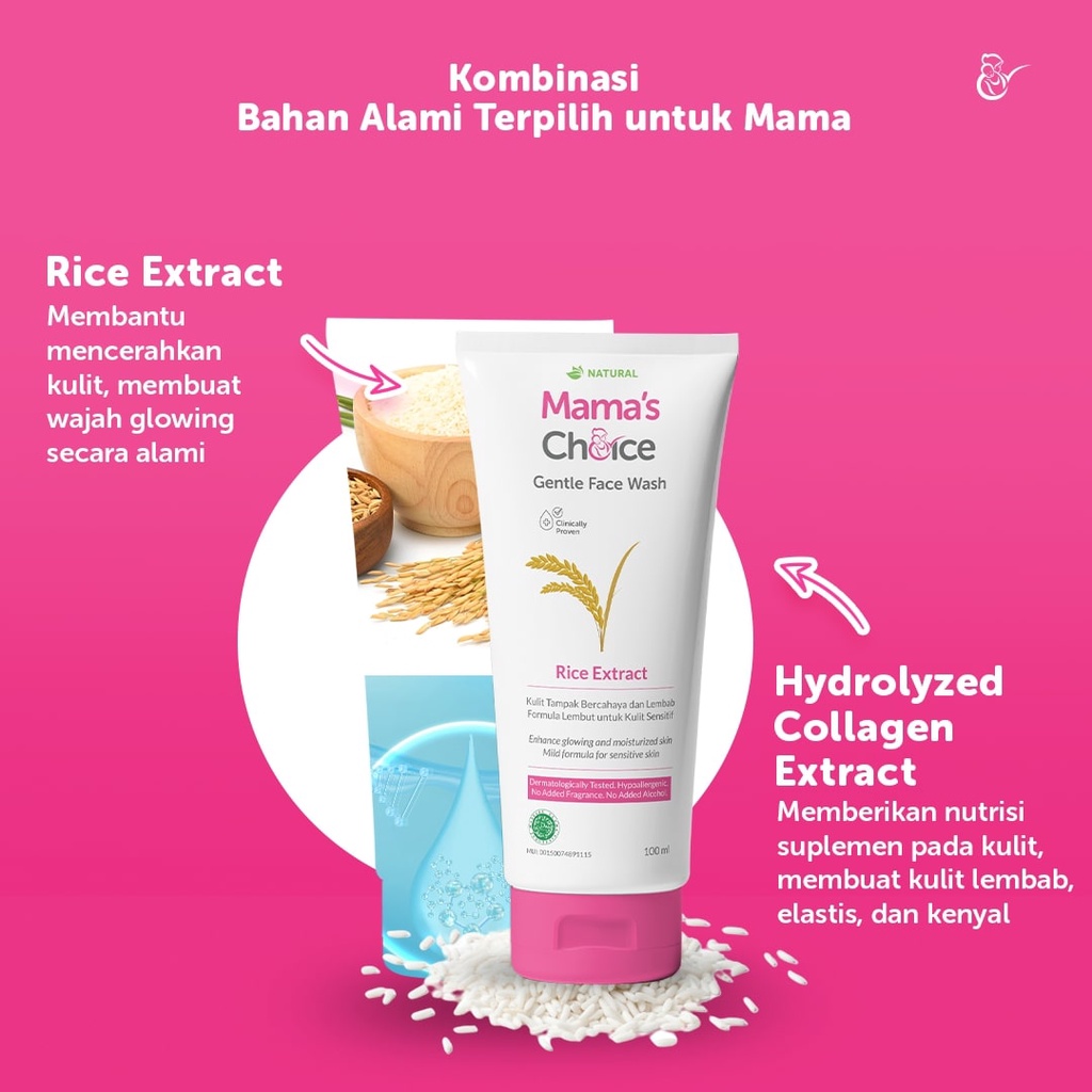 Mama's Choice Paket 2in1 Face Care (Face Wash &amp; Face Moisturizer) - Paket Perawatan Wajah untuk Ibu Hamil