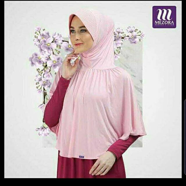Bergo lantana mezora warna hijau mint
