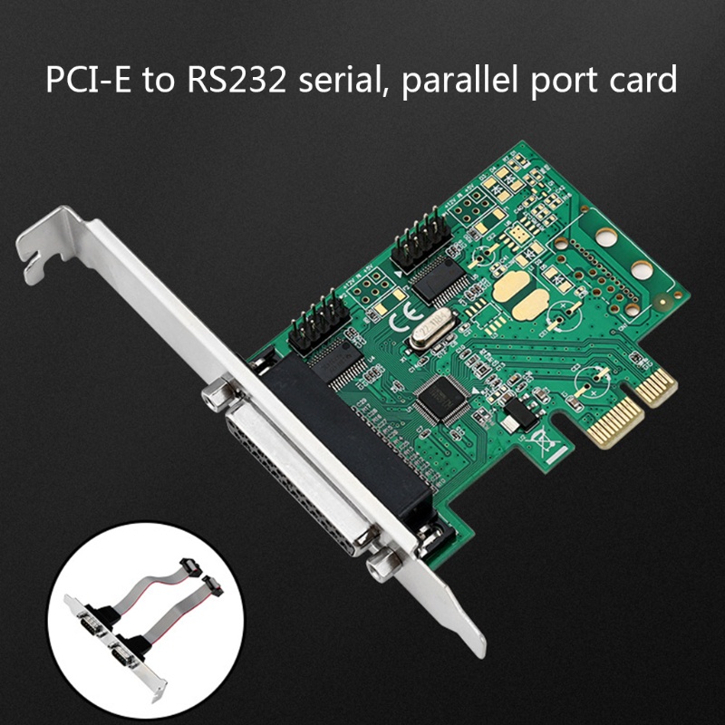 Konektor Port Serial btsg RS232 Paralel Kartu Ekspanding PCIE WCH382+Baffle