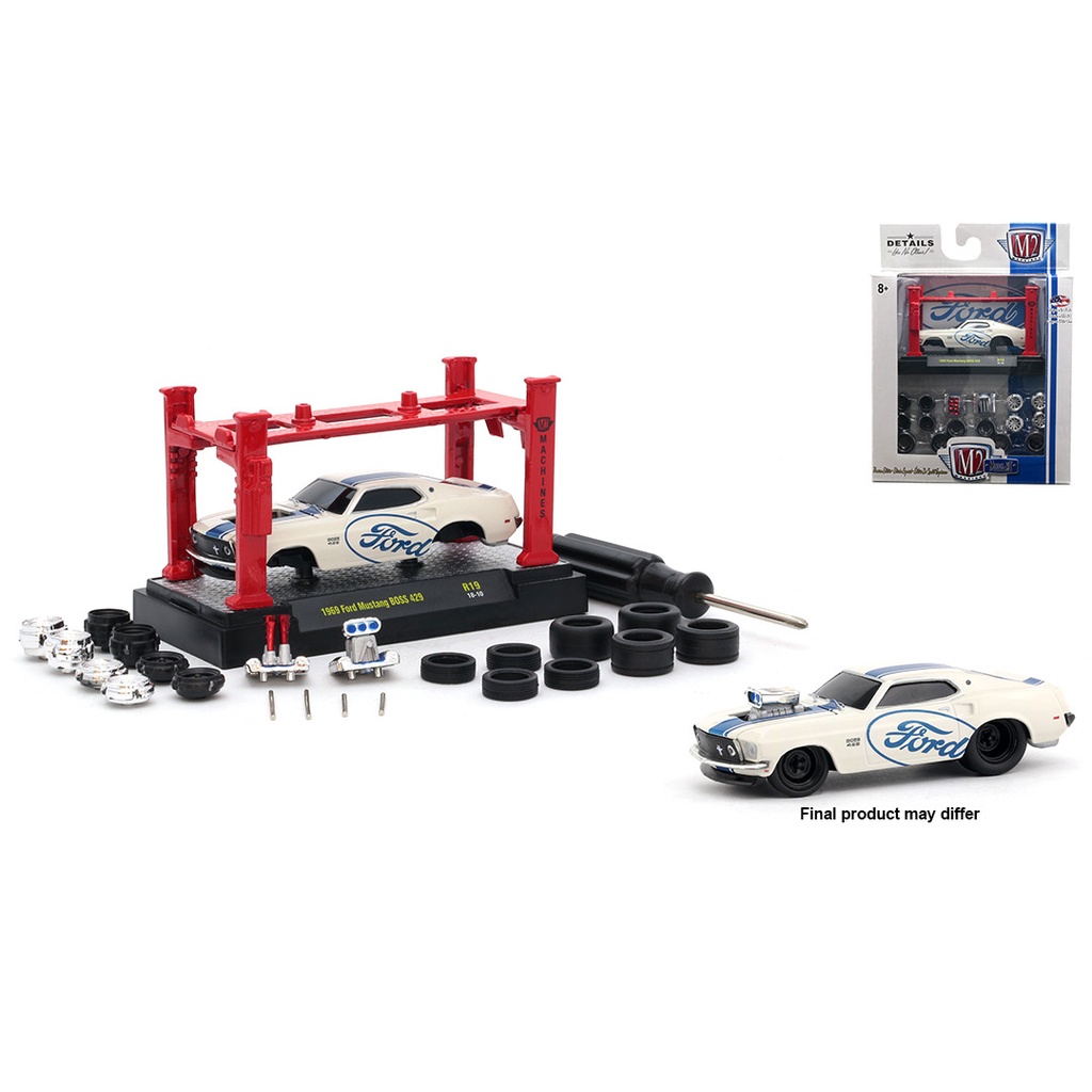 M2 Machines 1:64 Model-Kit 1969 Ford Mustang Boss 429