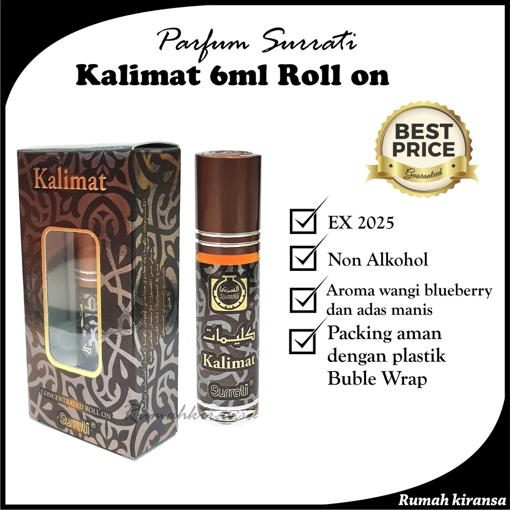 Parfum KALIMAT 6ml Roll On | Parfum Surrati | Surrati Perfumes | Bibit Minyak Wangi