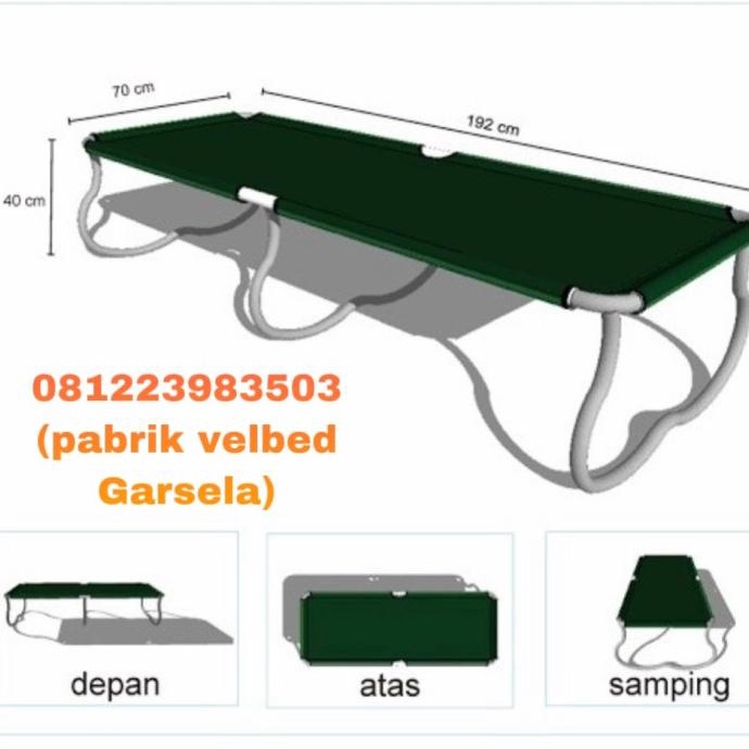 cusss order] Velbed / Ranjang Lipat Dua Besi