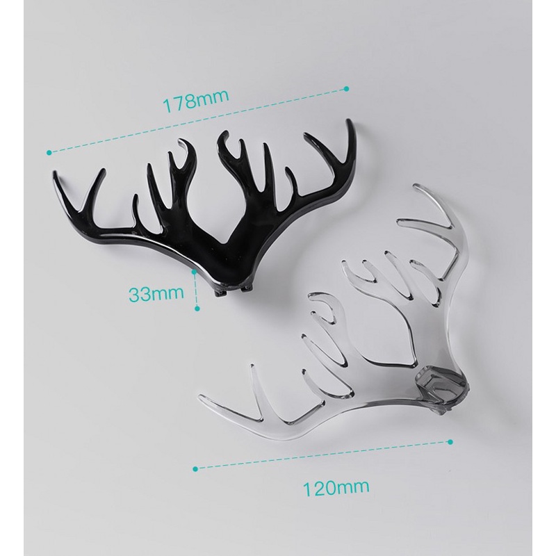 Creative Vintage Wall Hanging Deer Antlers Storage Hooks / Nail-Free Space Saving Door Storage Self Adhesive Rack Hanger / Home Storage Holder