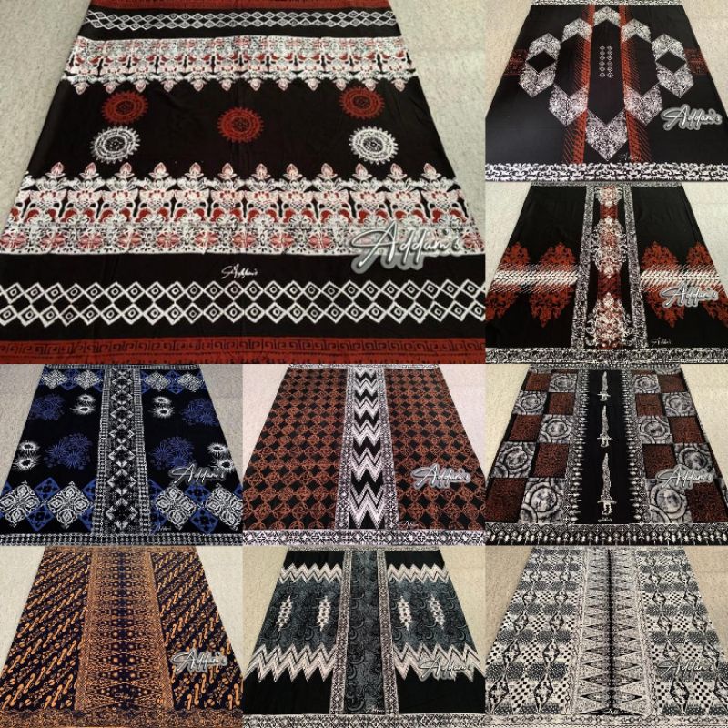SARUNG BATIK ADDAMS PEKALONGAN KAIN KATUN CANDIMEKAR | SARUNG BATIK TULIS CAP PRINT SABLON | SARUNG 