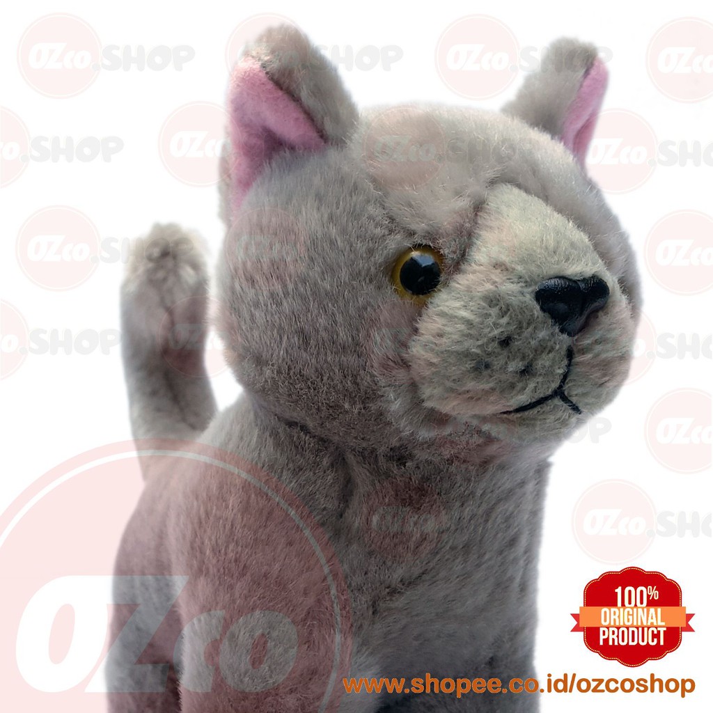 Boneka Hewan Kucing Chartreux Cat Original OZco SOZ093