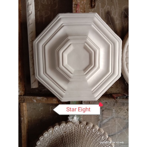 Ornamen Lampu Palafon Gypsum Mewah