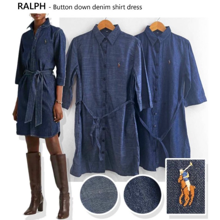 Raphla*ren denim tunic dress