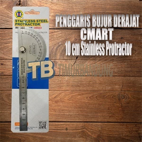 

Penggaris Busur Derajat 10 cm Stainless Protractor CMART
