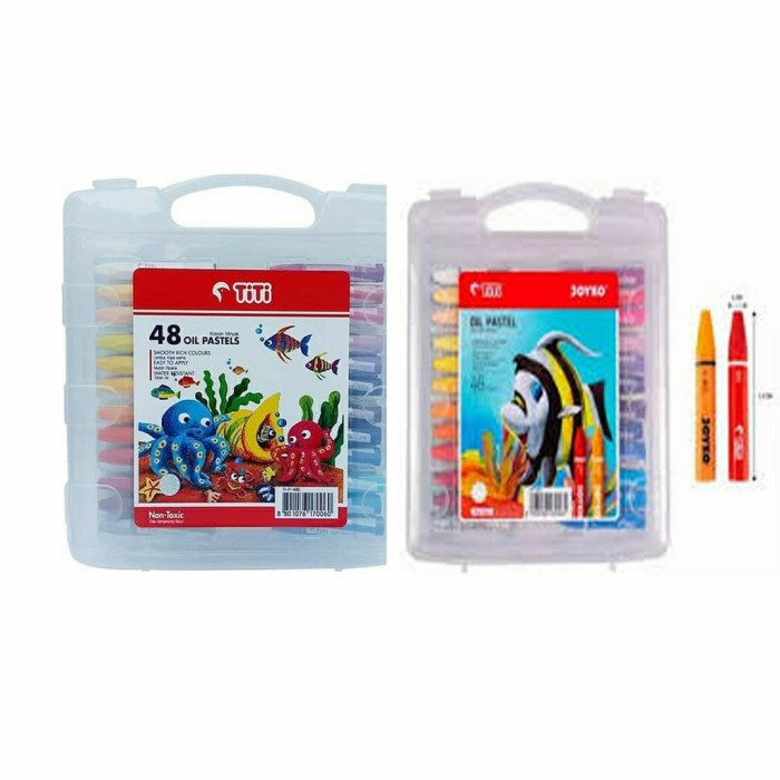 

PASTEL-DRY-OIL- CRAYON / KRAYON TITI JOYKO 48 WARNA OIL PASTEL -OIL-DRY-PASTEL.