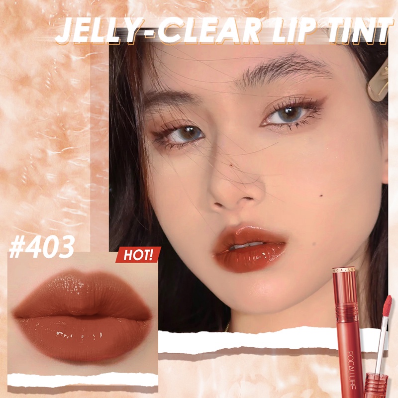 FOCALLURE 2PCS Long-lasting Velvet-mist Matte Lipclay &amp; Waterproof Dewy Lip Tint Lipstick