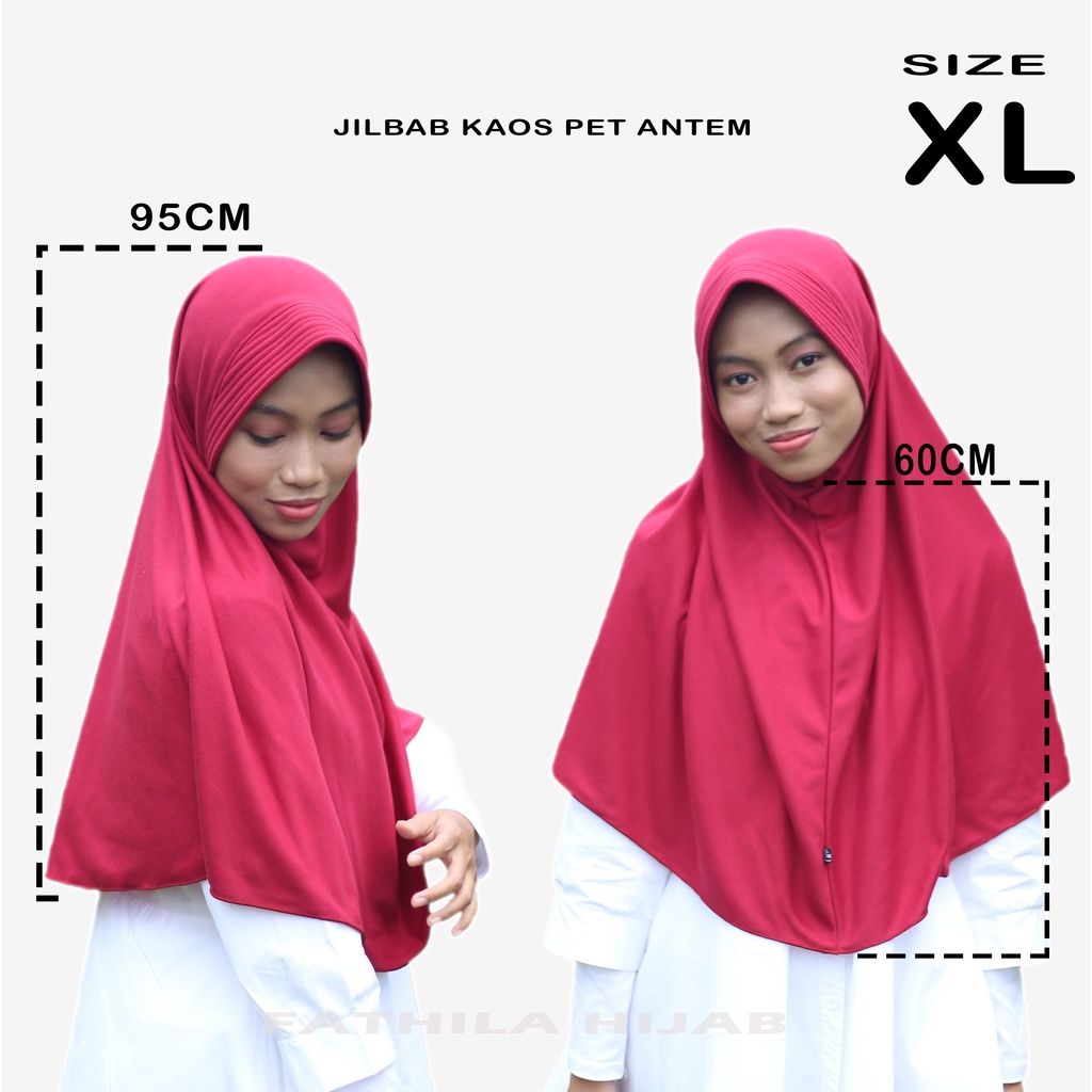 Jilbab instan hijab simple kerudung  pet antem bahan kaos tc khimar kekinian