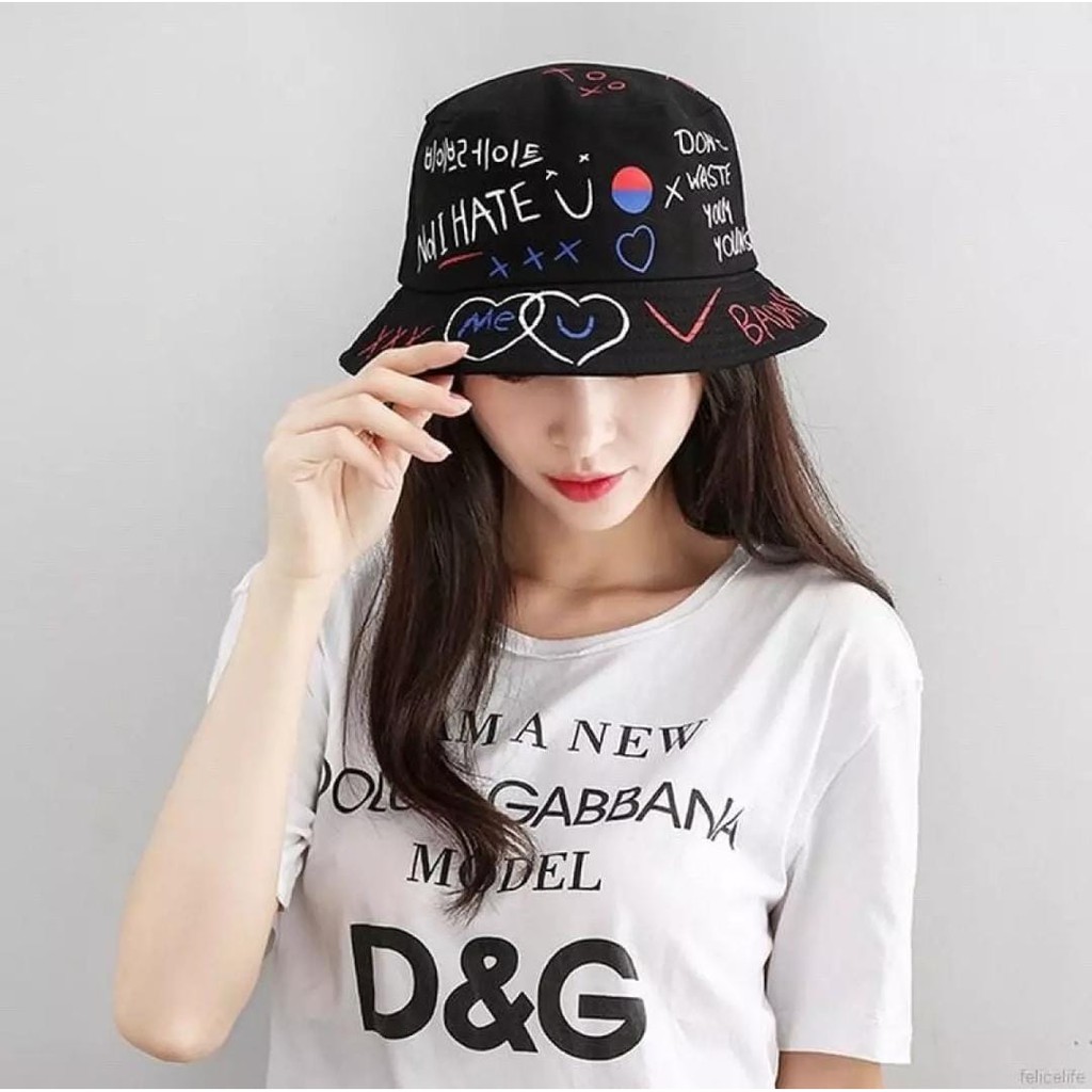 Topi Bucket Badas Termurah Hats Fashion Pria Dan Wanita Style Korea Import Topi Bucket Oppa Korea