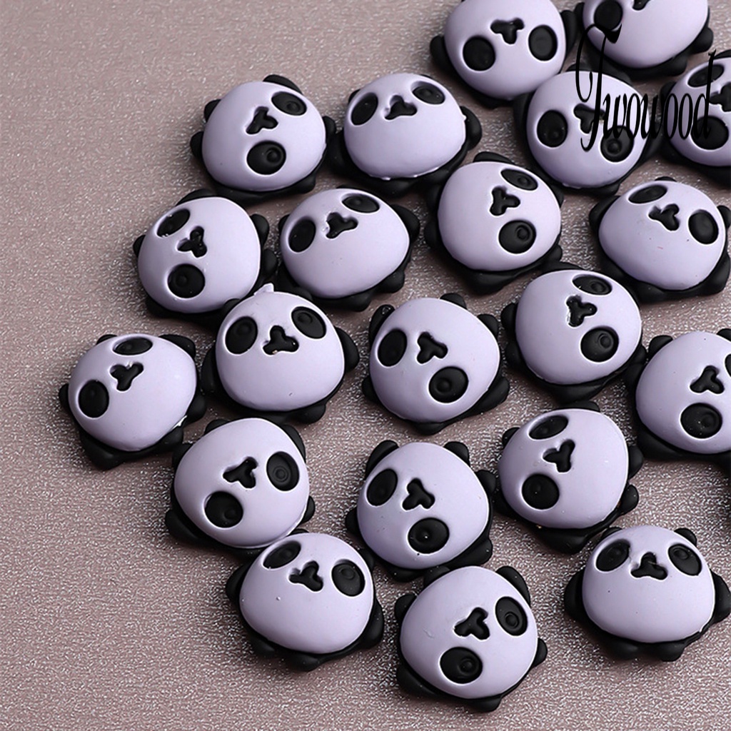 Twowood 5Pcs / Set Ornamen Kartun Panda Untuk Dekorasi Nail Art DIY