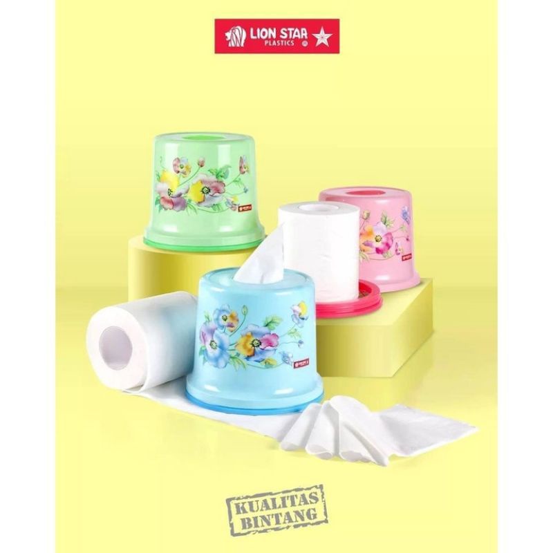 Lion star tempat tissue roll plastik dispenser tisu gulung / tempat tisu gulung lion star