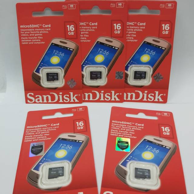 Memory Card Micro SD Sandisk 16gb Class4