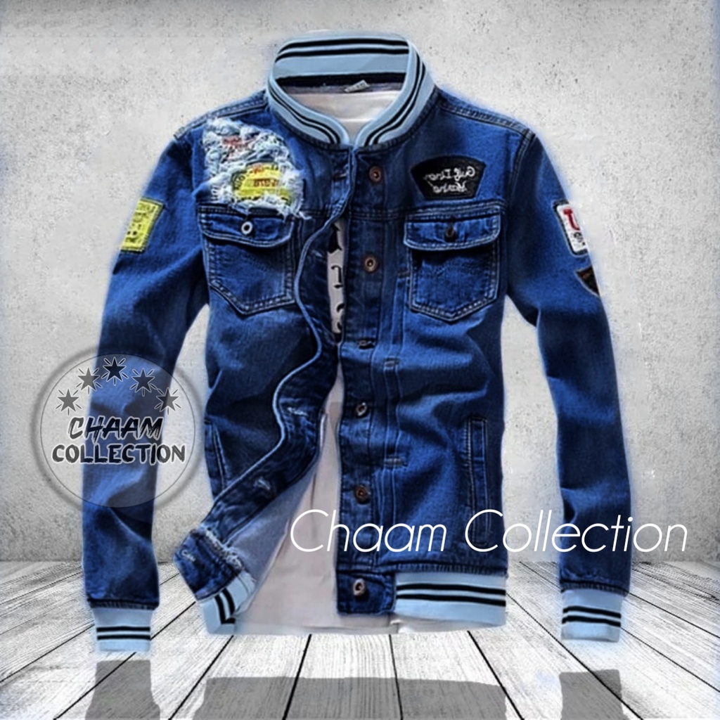 Jaket Jeans Denim New Fashion|Jaket Jeans Denim Casual|Jaket Jeans Denim Musim Semi CDSZ002BR