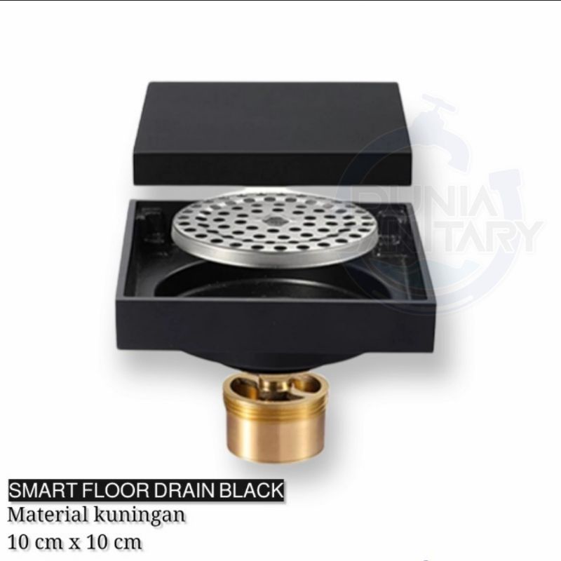 Smart Floor drain Tile insert Saringan Got model Elite Hitam Black