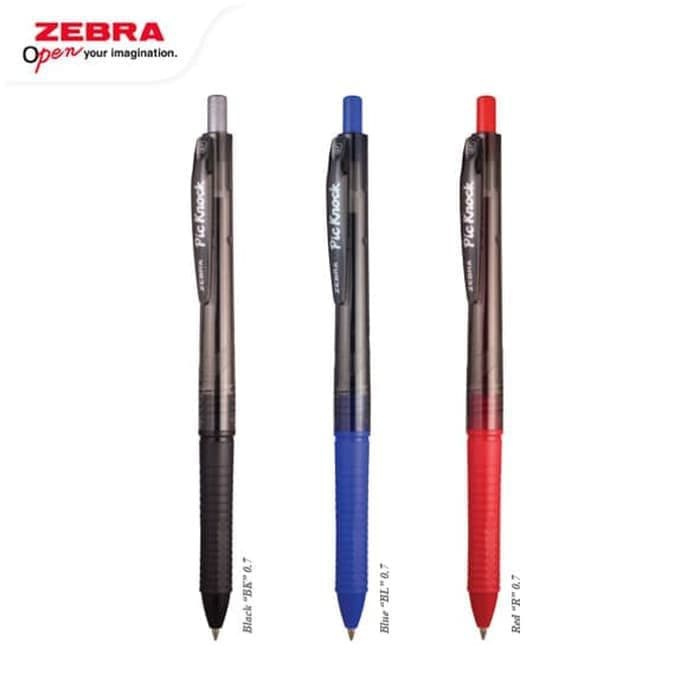 Pulpen Zebra Piccolo Knock 0.7 / Pen / Pena / Ballpoint