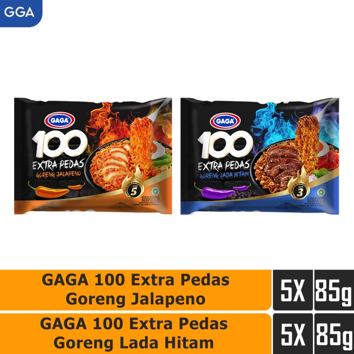 

Ss5g Gaga 100 Extra Pedas Goreng Jalapeno 5Pcs, Lada Hitam 5Pcs (Gga) Ff0415