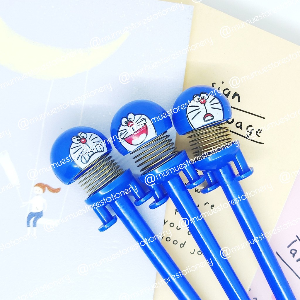 

12 pcs pulpen gel PULPEN BERKARAKTER DORAEMON SPRING /gel pen PER /PULPEN PER DORAEMON