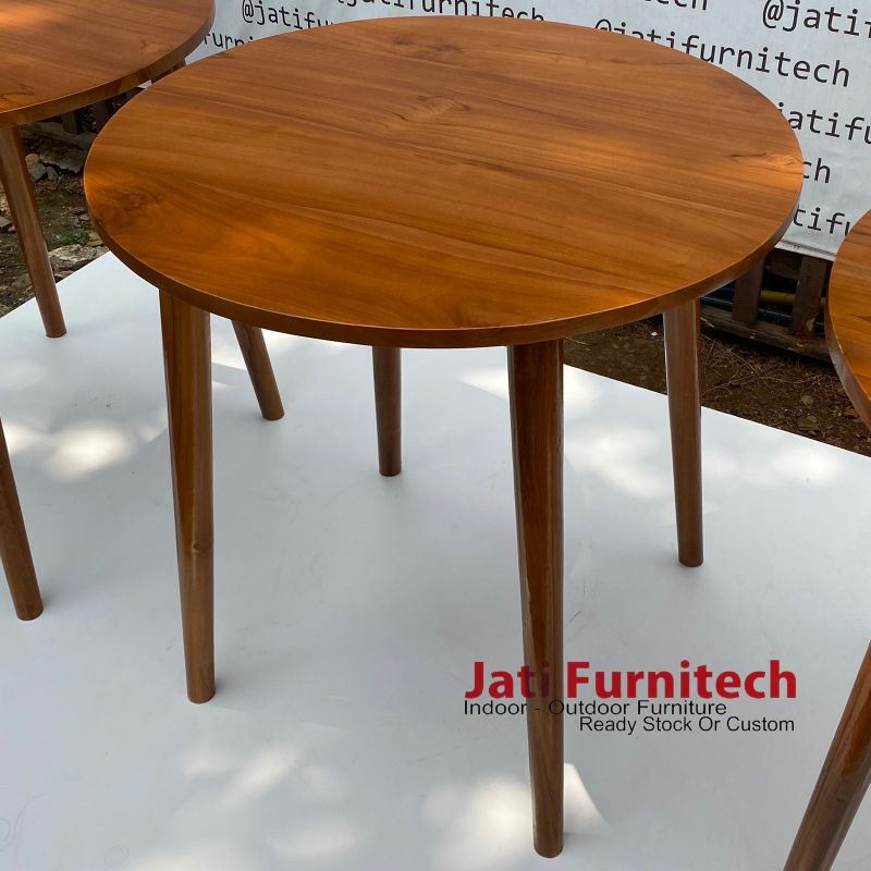 meja cafe jati - meja makan jati - jati furnitech