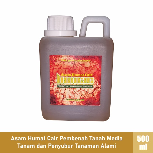 Asam Humat Cair Terbaik Humac 500 ml Produk Pembenah Tanah Media Tanam Siap Pakai / Pupuk Penyubur T