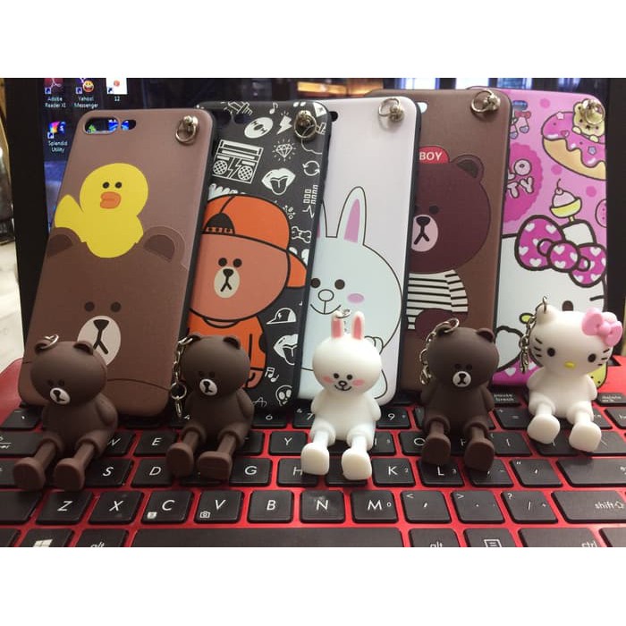 barokah case samsung j3 pro soft case gantungan boneka lucu bisa standing hp