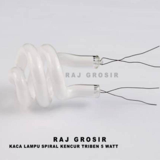 Kaca Lampu Spiral Geni/Kencur Triben 5 Watt (GRATIS BUBBLE WRAP)