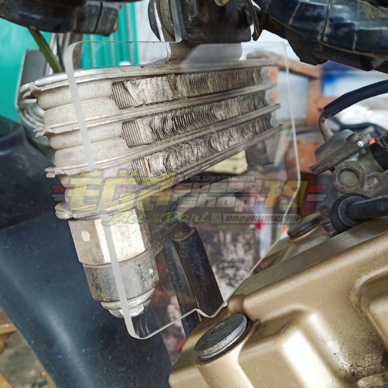 akrilik cover pelindung busi / mesin satria fu