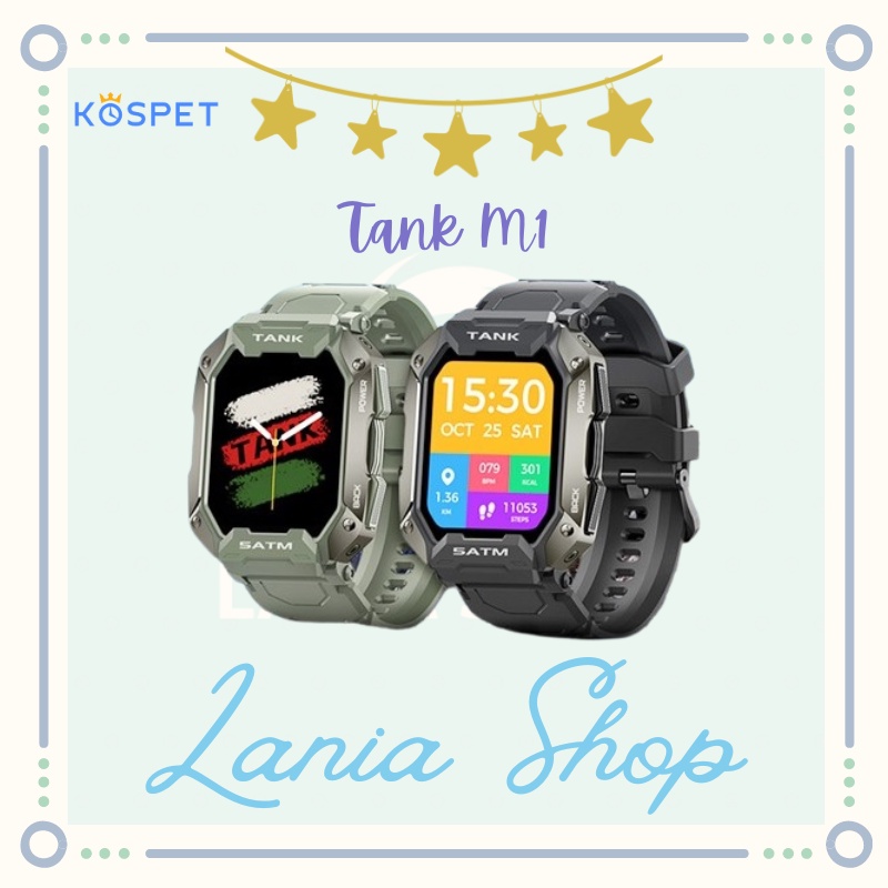 KOSPET TANK M1 - Outdoor 5ATM Sporty Smartwatch 1.72-inch IPS Display