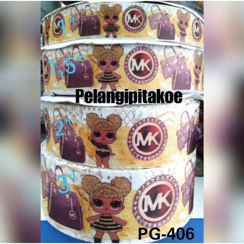 

Pita Korea Motif MK ukuran 3" (7,2 cm)