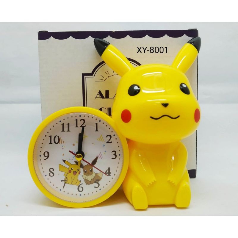 Jam Pikachu/Dekorasi  Unik Jam  Meja Alarm Pikachu