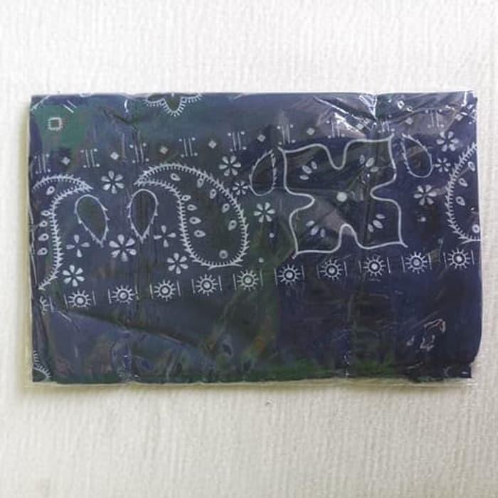 Jual Slayer Motif Batik Khusus Biru Tua / Donker / Navy - Bandana