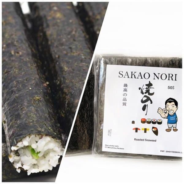 

Sakao Yaki Sushi Nori- Roasted Seaweed- Rumput Laut 50 Lembar 009