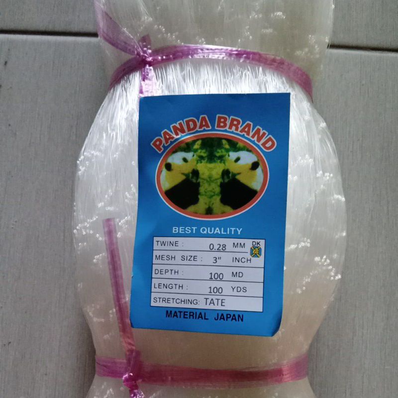 Jaring ikan senar 0.28 3 inchi 100md/100yds Tate pukat ikan jaring ikan murah pukat jaring ikan jari