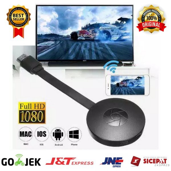 Miliki Anycast Dongle HDMI Wireless WIFI Mirascreen Miracast G2F NEW ORIGINAL Diskon