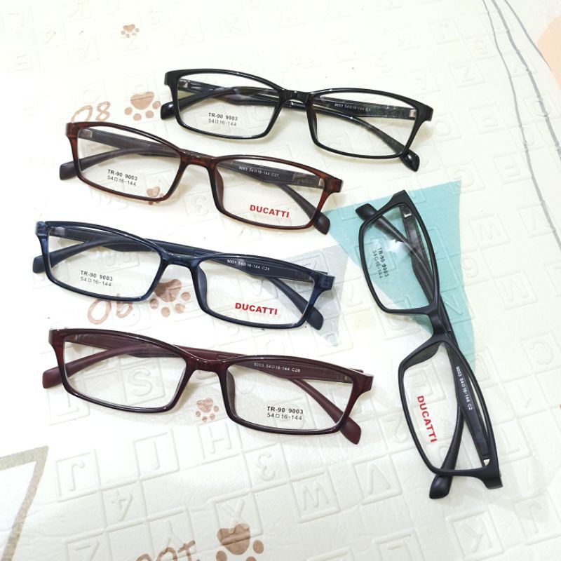 PAKET HEMAT : Frame Kacamata Pria Sporty FREE lensa Anti Radiasi Photocromic Kaca mata Anti UV