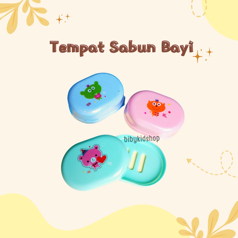 Tempat Sabun Bayi Lucu Unik Box Wadah Sabun Batangan Perlengkapan Mandi Baby Newborn Anak